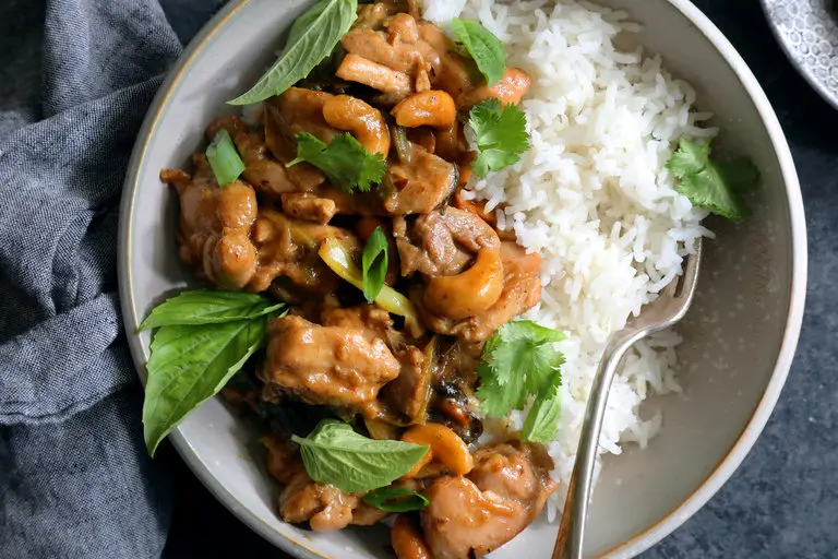 Cover for Sesame Chicken With Cashews and Dates